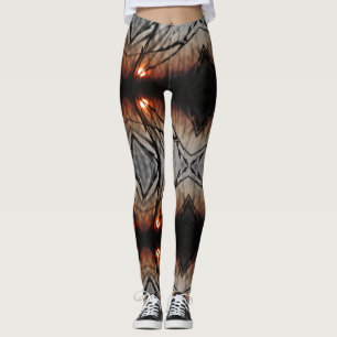 Grafisk beställnings- damasker för Fractalsol Leggings