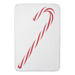 Grafisk candy cane badrumsmatta
