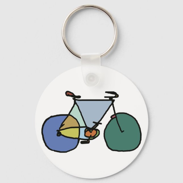 Grafisk cykel . cyklar.. nyckelring (Framsida)