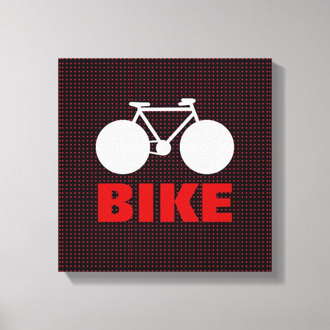 grafisk cykeldekorativ konst canvastryck (Framsida)