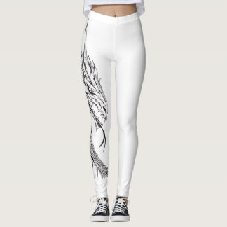 Grafisk damasker för hip hop - drake leggings