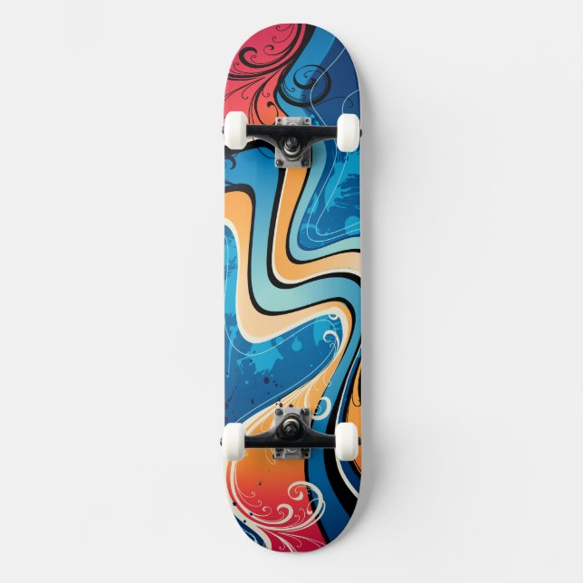 Grafisk Design 17 Skateboard Bräda 20 Cm (Framsida)