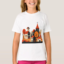 Grafisk design av en lantlig höst t shirt