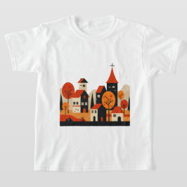 Grafisk design av en lantlig höst t shirt