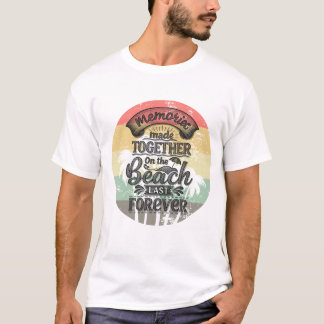 Grafisk design för citat om nostalgiska strandminn t shirt