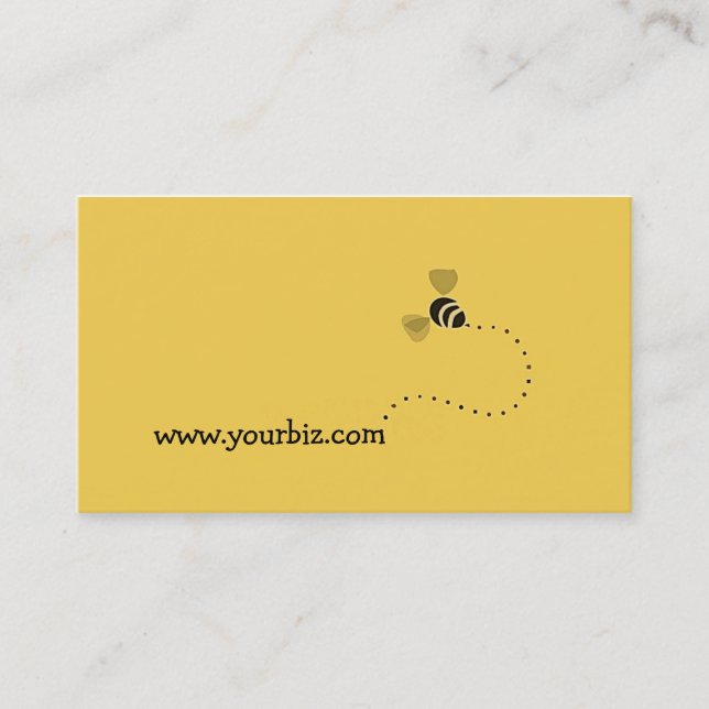 Grafisk design för enkelt gulligt affärs-bi visitkort (Framsida)