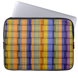 Grafisk design för Retro färgrik randkonst Laptop Sleeve