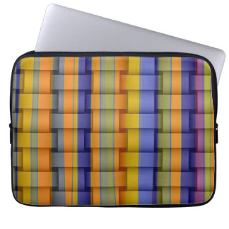 Grafisk design för Retro färgrik randkonst Laptop Sleeve