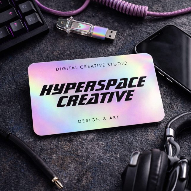 Grafisk Designer Holografisk Visitkort (Skapare uppladdad)