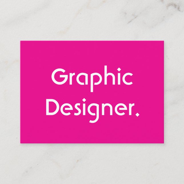 Grafisk designer  visitkort (Framsida)