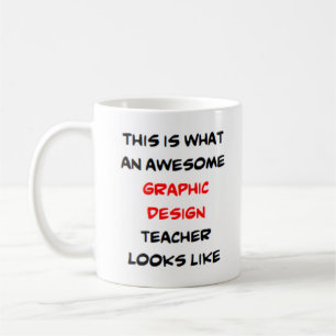 Grafisk designlärare, fantastisk kaffemugg