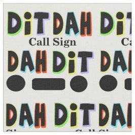 Grafisk Dit och Dah skinka radiosände tyg