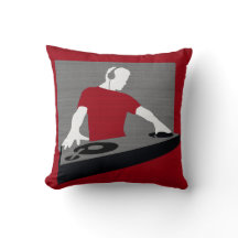 Grafisk DJ-svarv kudde