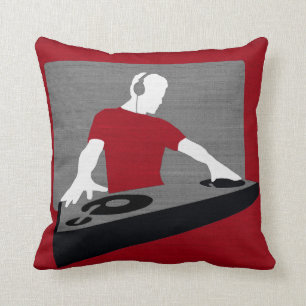 Grafisk DJ-svarv kudde