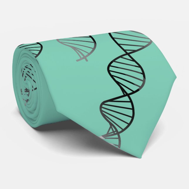 Grafisk dubbel spiral för DNA ditt primat av färg Slips (Rullad)