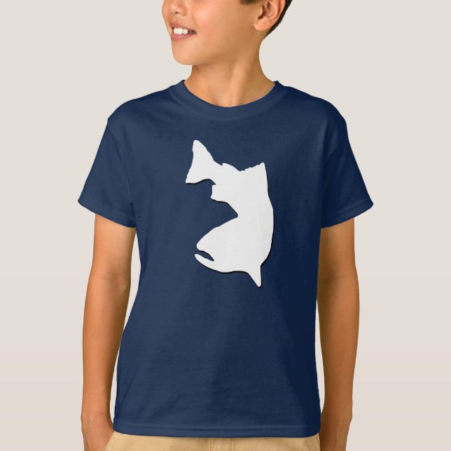 GRAFISK FORELLFISKEVEKTOR T SHIRT (Framsida)