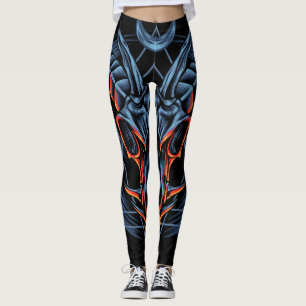 Grafisk fusion leggings