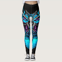 Grafisk fusion leggings