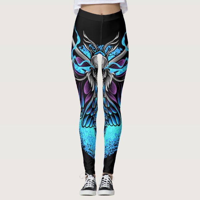 Grafisk fusion leggings (Framsida)
