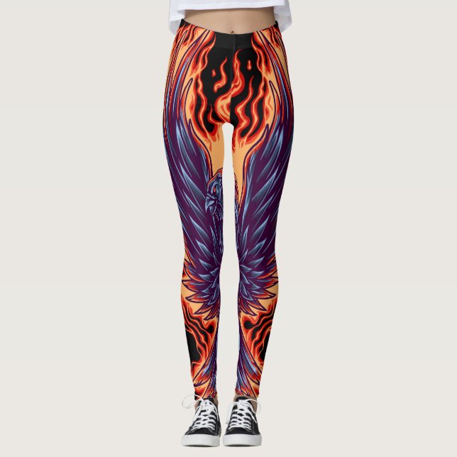 Grafisk fusion leggings (Framsida)