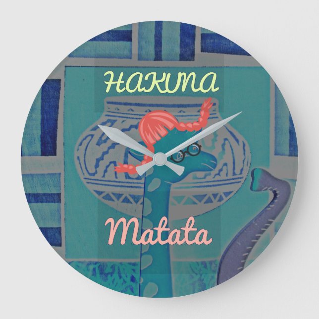 Grafisk härlig fantastisk gullig flickaktigt rolig stor klocka (Framsida)