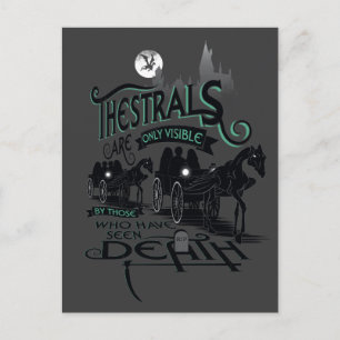 Grafisk Harry Potter   Thestrals typografi Vykort