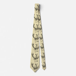Grafisk Head illustration för hjort Slips