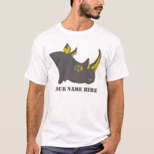 Grafisk illustration för personlignoshörning tee shirt