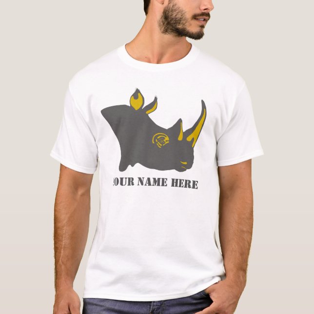 Grafisk illustration för personlignoshörning tee shirt (Framsida)