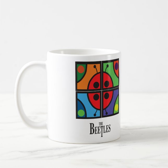 "Grafisk kaffemugg för skalbaggarna" (Vänster)