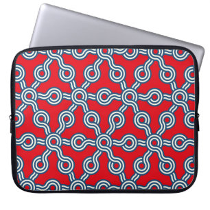 grafisk lattice sömlös mönster med hexagons gri laptop fodral