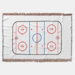 Grafisk lek för hockey för isisbanadiagram filt