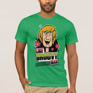 Grafisk lurvig "lik Groovy man" T Shirt