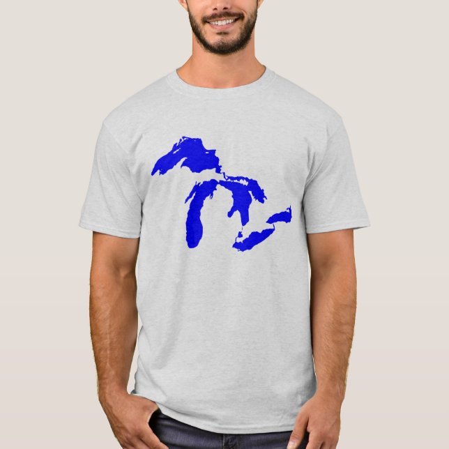 Grafisk manar Great Lakes logotyp T-shirt (Framsida)