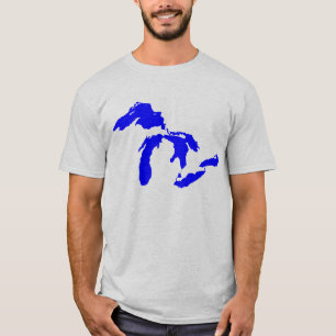 Grafisk manar Great Lakes logotyp Tee