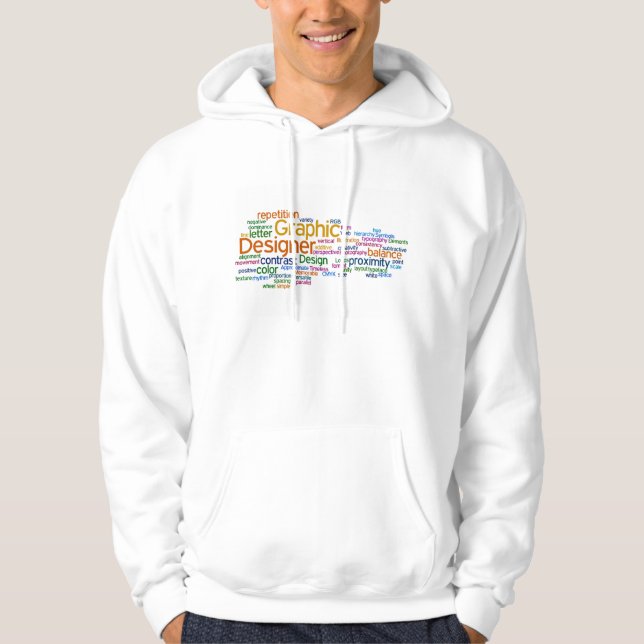 Grafisk märkes- Hoodie (Framsida)