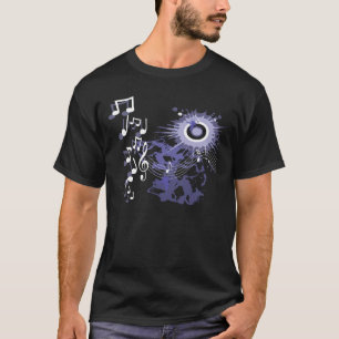 Grafisk musik (mörk) t shirt