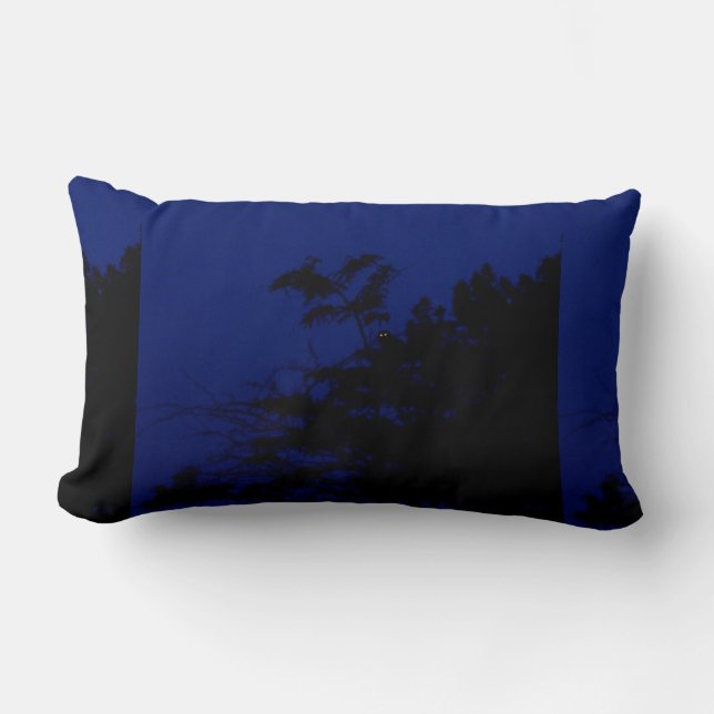 Grafisk nattuggla lumbarkudde (Framsida)