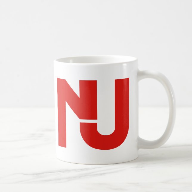 Grafisk NJ (rött) Kaffemugg (Höger)