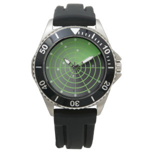 Grafisk radarklockabakgrund armbandsur