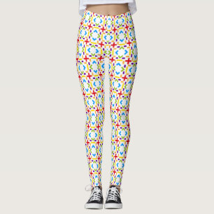Grafisk regnbåge leggings