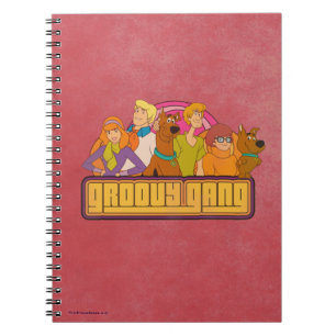 Grafisk Retro tecknad Scooby-Doo "för Groovy Anteckningsbok