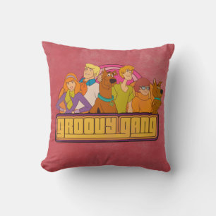 Grafisk Retro tecknad Scooby-Doo "för Groovy Kudde