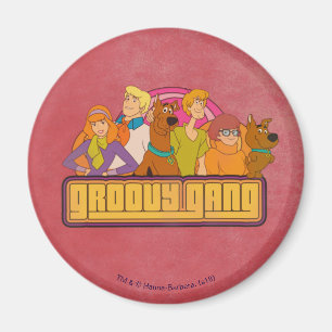 Grafisk Retro tecknad Scooby-Doo "för Groovy Magnet