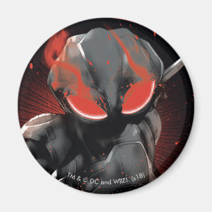 Grafisk röd hårt slag Aquaman för svart Manta Magnet