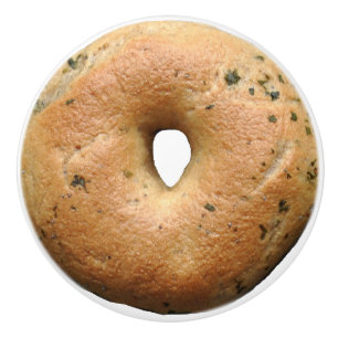 Grafisk rolig foodie 2D för bagel Knopp