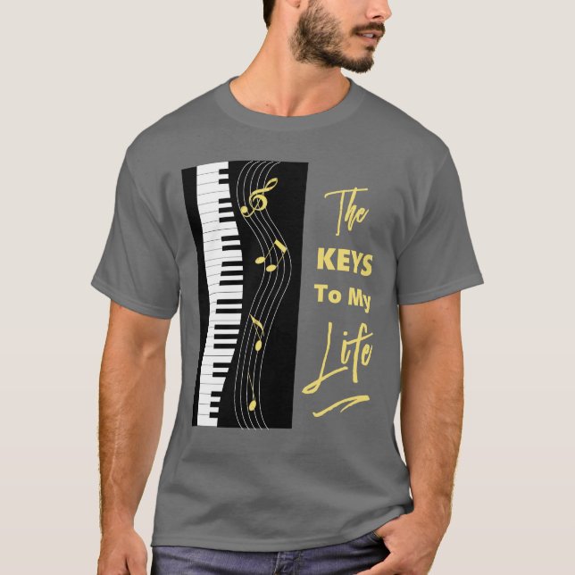Grafisk rolig musik noter för tee (Framsida)
