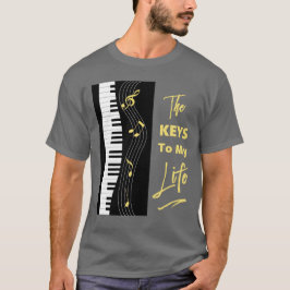 Grafisk rolig musik noter för tee shirt