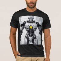 Grafisk roman Cyborg Vit Pansrad Mecha