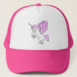 Grafisk rosa- och vitUnicorn Keps